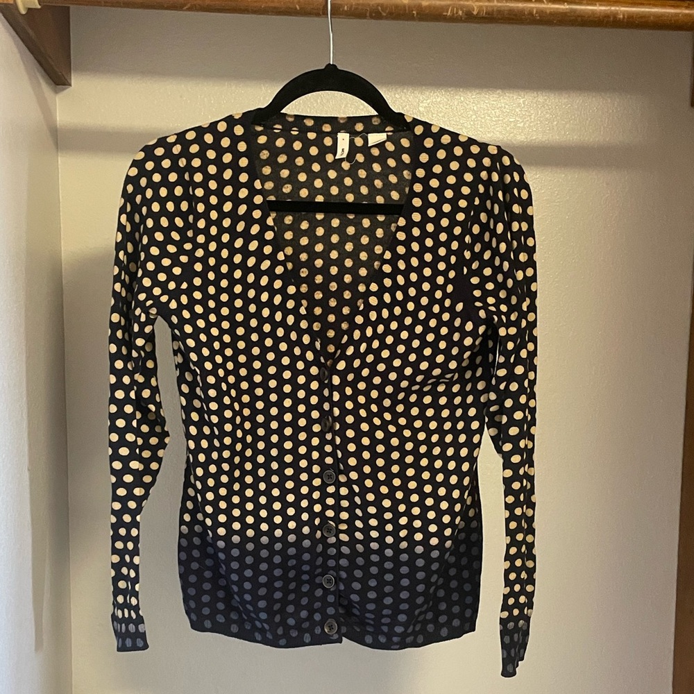 Polka dot gradient cardigan